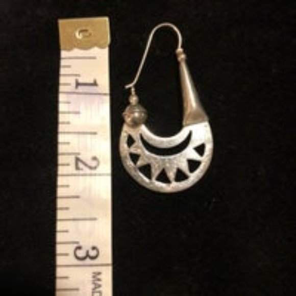 Sterling Silver Statement Earrings - Picture 4 of 4